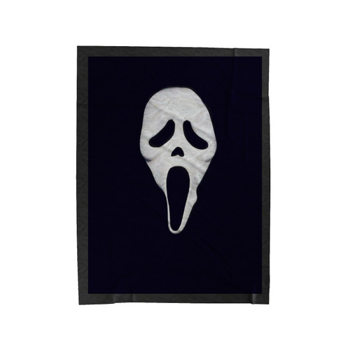 Scream Movie Scary Mask Art Silk Velveteen Blanket
