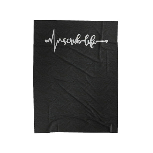 Scrub Life Nurse Doctor Rn Velveteen Blanket