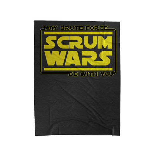 Scrum Wars May Brute Force Be With You Brute Force Logo Velveteen Blanket