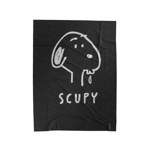 Scupy Snoopy Illustration Funny Velveteen Blanket