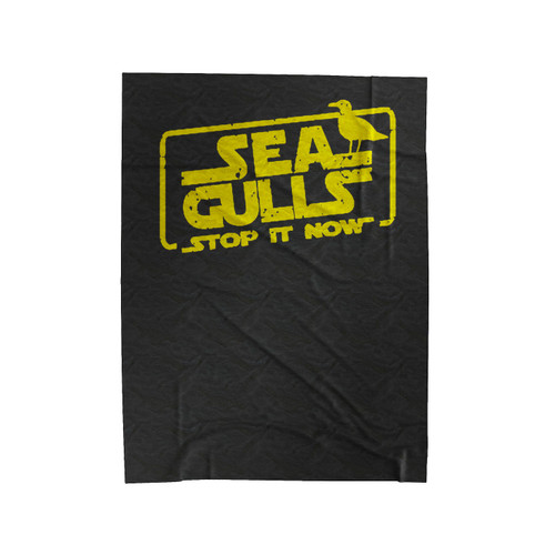 Seagulls Stop It Now Yoda Star Wars Velveteen Blanket