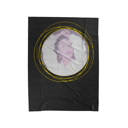 Selena Quintanilla Anything For Selena Reina De La Cumbia Circle Line Velveteen Blanket