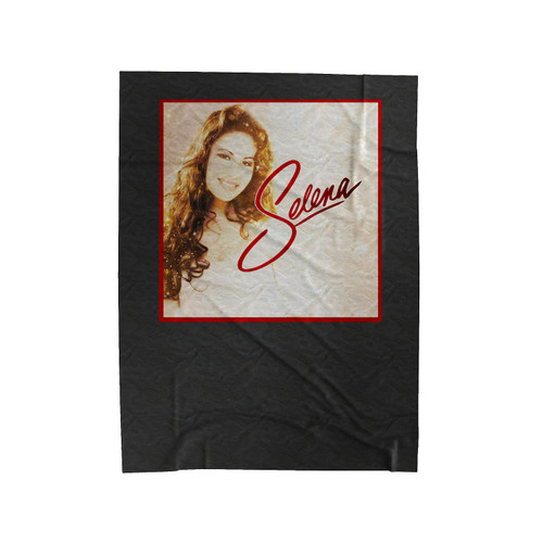 Selena Quintanilla Anything For Selena Reina De La Cumbia Glow Brown Velveteen Blanket