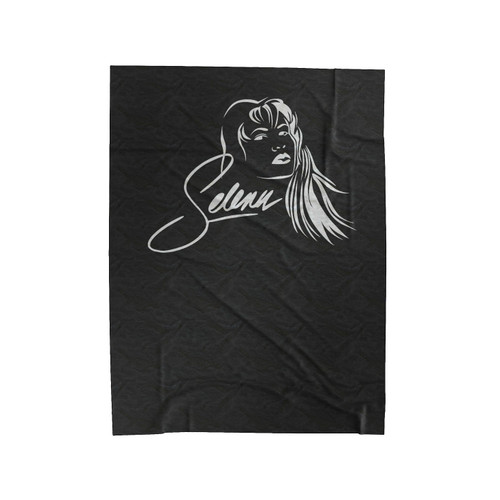 Selena Quintanilla Anything For Selena Reina De La Cumbia Graphic Potrait Velveteen Blanket