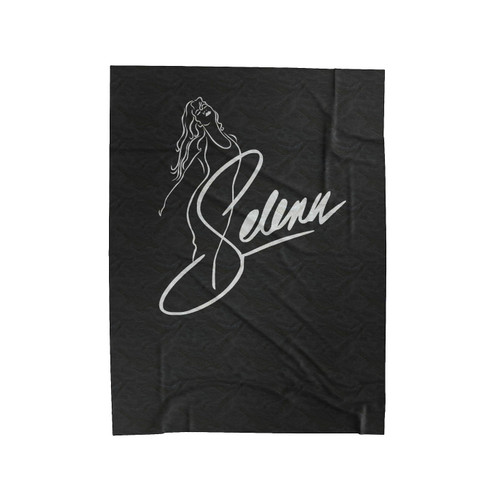 Selena Quintanilla Anything For Selena Reina De La Cumbia Singer Graphic Brand Name Velveteen Blanket