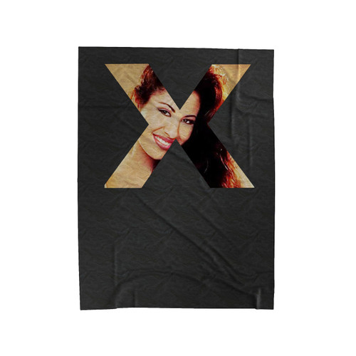 Selena Quintanilla Anything For Selena Reina De La Cumbia X Graphic Color Velveteen Blanket