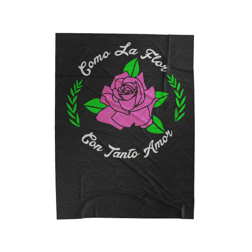 Selena Quintanilla Como La Flor Con Tanto Amor Velveteen Blanket