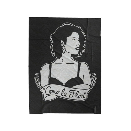 Selena Quintanilla Como La Flor Queen Selena Illustration Velveteen Blanket