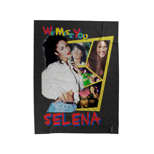 Selena We Miss You Velveteen Blanket Selena We Miss You Velveteen Blanket