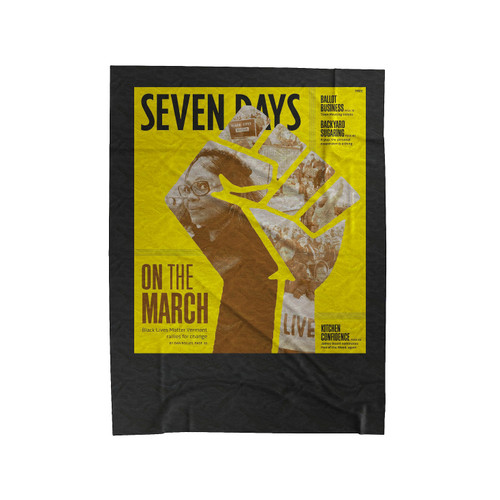Seven Days On The March Velveteen Blanket