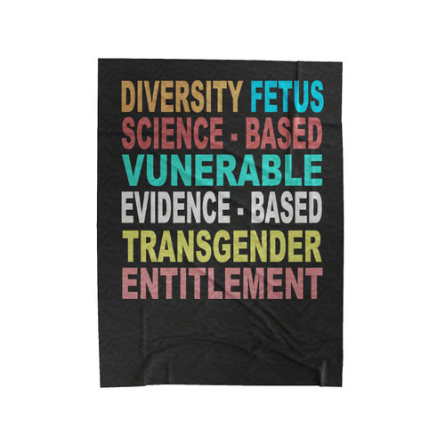 Seven Dirty Words Banned By Trump Cdc Velveteen Blanket