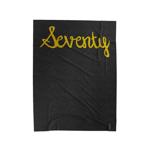 Seventy 70Th Birthday Party Velveteen Blanket