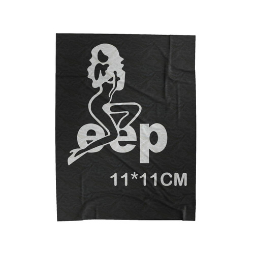 Sexy Bikini Girl Beautiful Lady With Jeep Velveteen Blanket