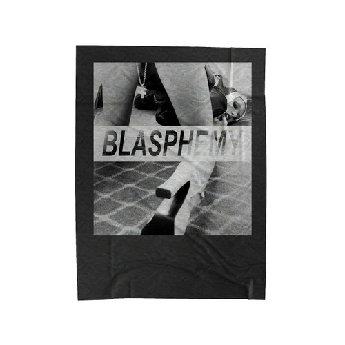 Sexy Girl Nun Nonne Religieuse Blasphemy Satan Satanic Velveteen Blanket