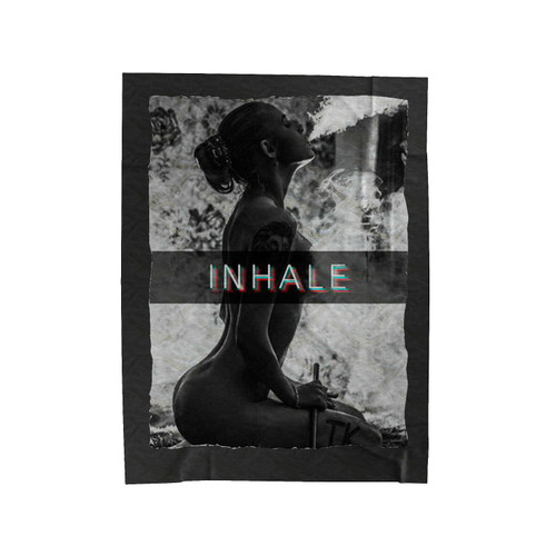 Sexy Girl Swag Dope Weed Inhale Bong Hot Stoner Pothead Smoke Smoking Hba Velveteen Blanket