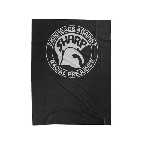 Sharp Makes Skinheads Against Logo Velveteen Blanket