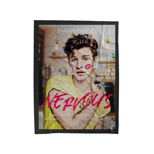 Shawn Mendes Nervous Velveteen Blanket