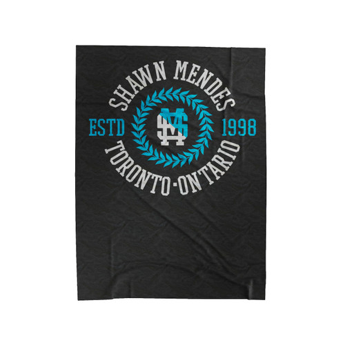 Shawn Mendes Typography Velveteen Blanket