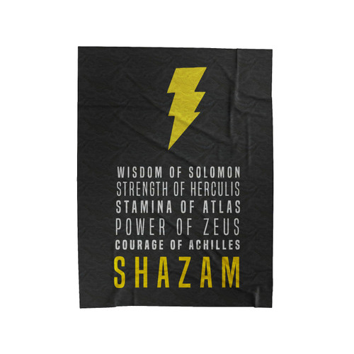 Shazam Quote Velveteen Blanket
