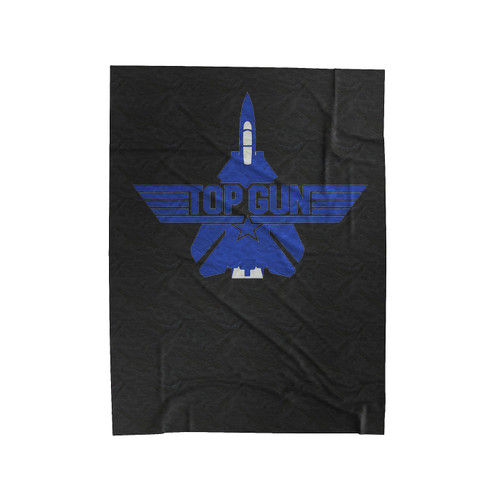 Shcool Pilot Top Gun Logo Velveteen Blanket