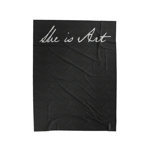 She Is Art Velveteen Blanket