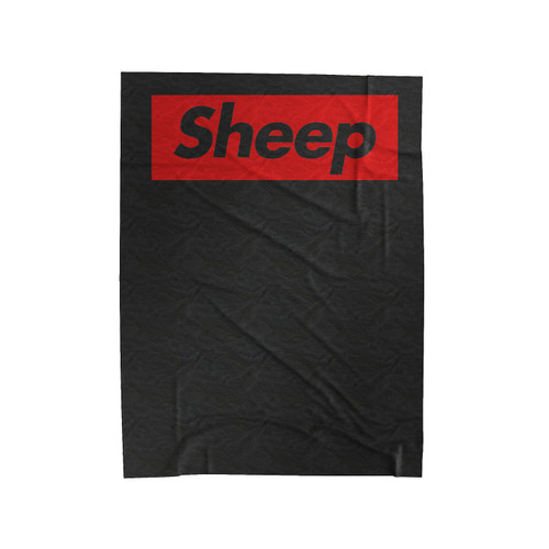 Sheep Box Logo Velveteen Blanket