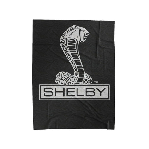 Shelby Cobra Ford Mustang Logo 1 Velveteen Blanket