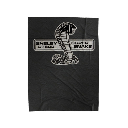 Shelby Cobra Ford Mustang Logo 2 Velveteen Blanket