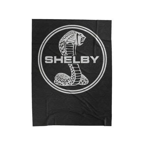 Shelby Cobra Ford Mustang Logo 5 Velveteen Blanket