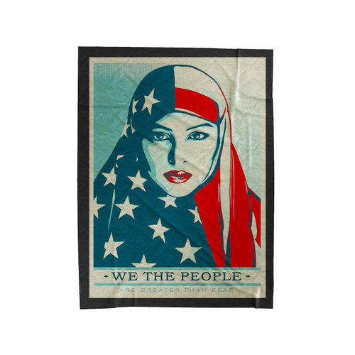 Shepard Fairey We The People Are Greater Than Velveteen Blanket