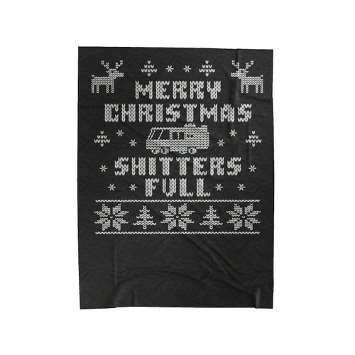 Shitters Full Christmas Velveteen Blanket