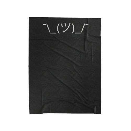 Shrug Emoji Funny Attitude Tumblr Fashion Trending Hipster Instagram Velveteen Blanket