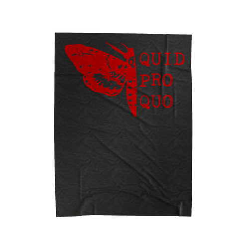 Silence Of The Lambs Quid Pro Quo Horror Movie Velveteen Blanket