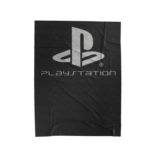 Silverplaystationlogo Velveteen Blanket