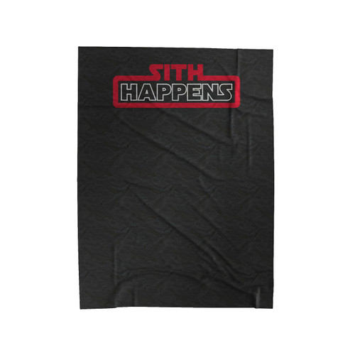 Sith Happens Star Wars Darth Vader Velveteen Blanket