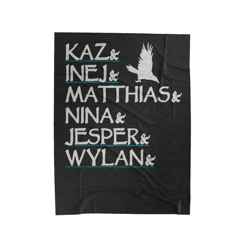 Six Of Crows Squad Velveteen Blanket Six Of Crows Squad Velveteen Blanket