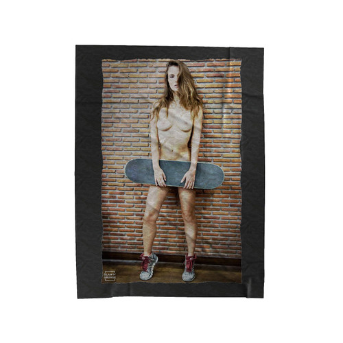 Skater Skateboard Thrasher Velveteen Blanket