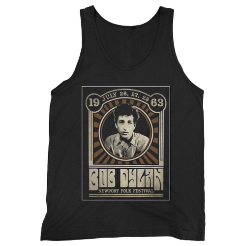 Our cotton bob dylan inspired 1963 newport folk festival men tank top is perfect for those intense workouts in the gym, at practice or pickup games.