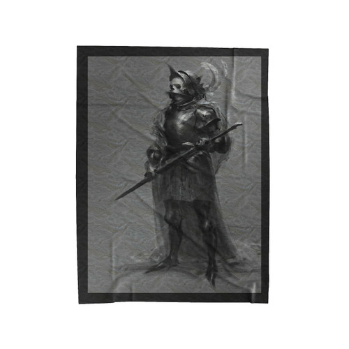 Sketch Skull Konstiantyn Syvolotskyi Velveteen Blanket