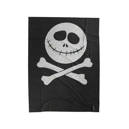 Skull And Crossbones Skeleton Halloween Jack Skelling 2 Velveteen Blanket