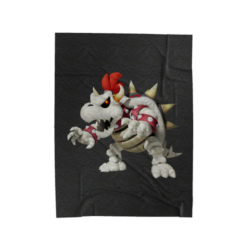 Skull Bowser Super Mario Velveteen Blanket