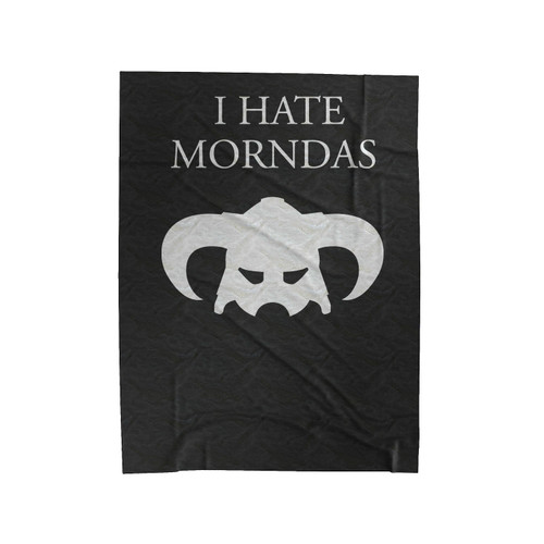 Skyrim I Hate Morndas Velveteen Blanket
