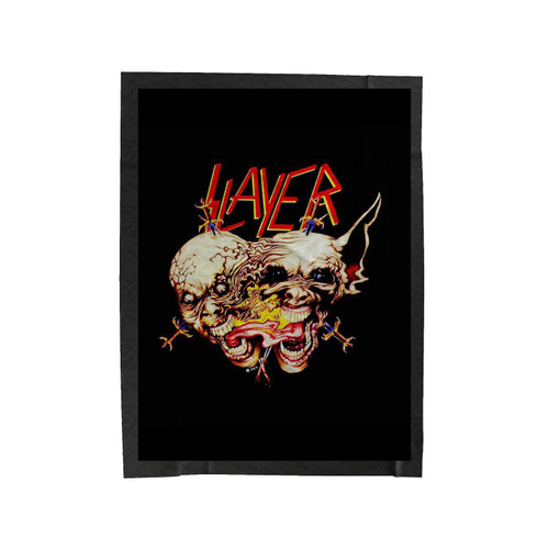 Slayer Death Metal Heavy Thrash Dark Skull Velveteen Blanket