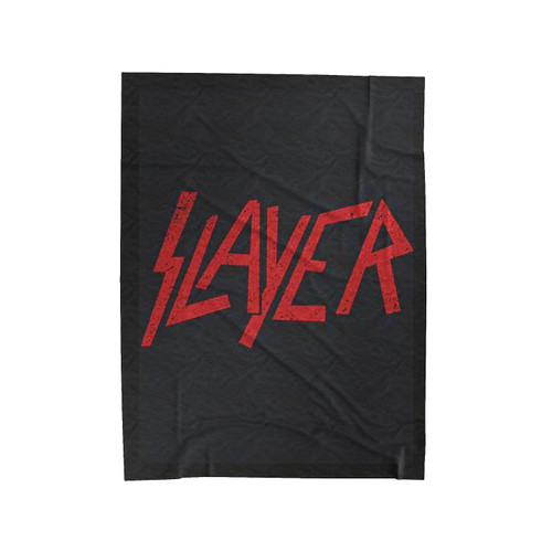 Slayer Vintage Logo Velveteen Blanket