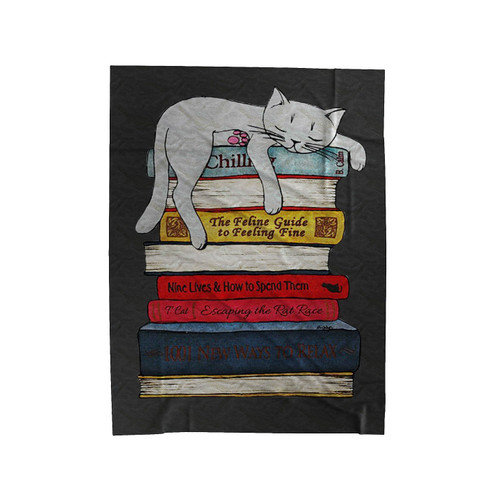 Sleeping Cat 3 Velveteen Blanket