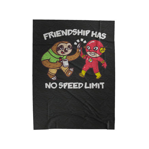 Sloth And Flash Friendship No Speed Limit Velveteen Blanket