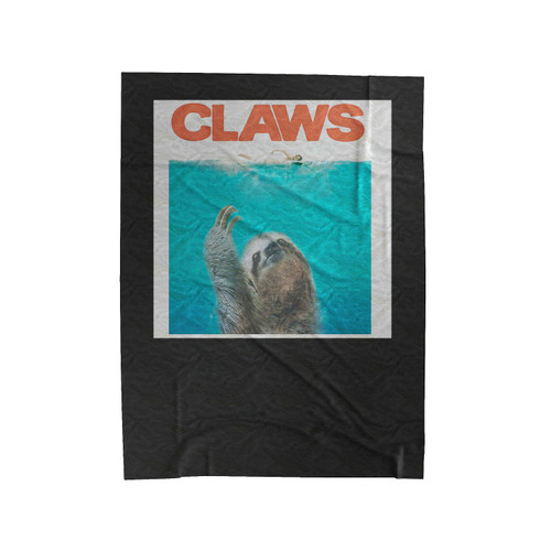 Sloth Claws Funny Parody Velveteen Blanket