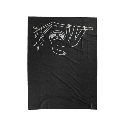 Sloth Climbing Velveteen Blanket