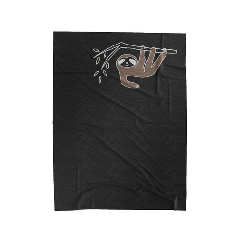 Sloth Climbing Tree Velveteen Blanket