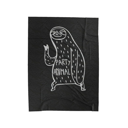 Sloth Party Animal Velveteen Blanket